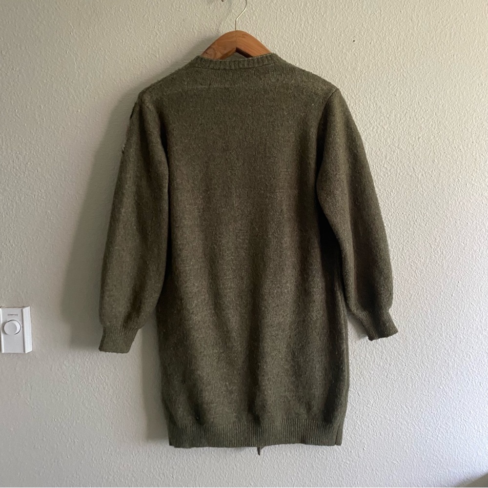 Embroidered Brown Cardigan Sweater - Picture 9 of 15